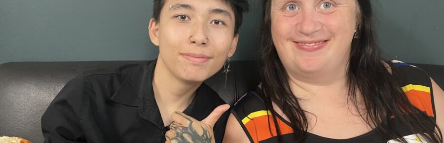 Two members of our community enjoying time at Action Read