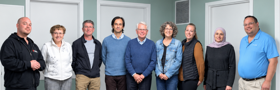 The nine members of Action Read's 2026-2027 board of directors, smiling after their board meeting.